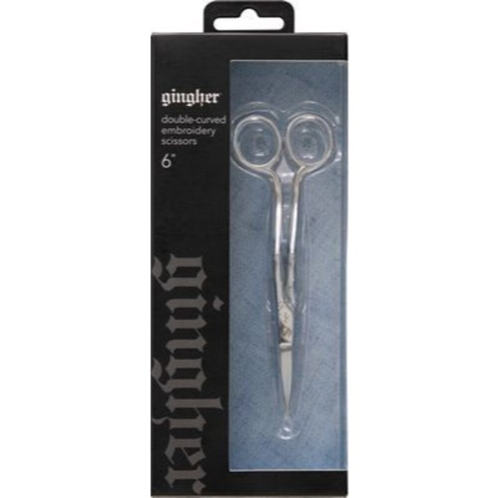 Gingher Double-Curved Embroidery Scissors 6 Inch